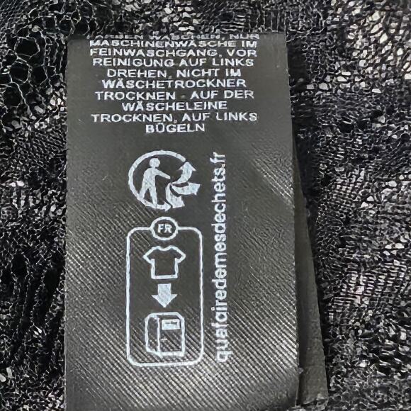 TOPSHOP BLACK LACE LONG-SLEEVE BLOUSE - ELEGANT AND CHIC! - Picture 7 of 7